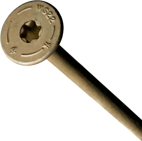 براغي خشبية Simpson Strong-Tie SDWS22400DB (درجة خارجية)، 0.220 بوصة × 4 بوصة، مطلية بحاجز مزدوج، رأس غسالة، نقطة سن المنشار، أسمر ضارب للصفرة (عبوة من 600) in Kuwait