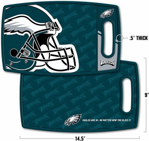 YouTheFan NFL Philadelphia Eagles Spirit Series مجموعة شواء مكونة من 3 قطع من الفولاذ المقاوم للصدأ، 22 بوصة × 9 بوصة ولوحة تقطيع من سلسلة شعار NFL Philadelphia Eagles in Kuwait