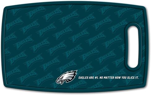 YouTheFan NFL Philadelphia Eagles Spirit Series مجموعة شواء مكونة من 3 قطع من الفولاذ المقاوم للصدأ، 22 بوصة × 9 بوصة ولوحة تقطيع من سلسلة شعار NFL Philadelphia Eagles in Kuwait