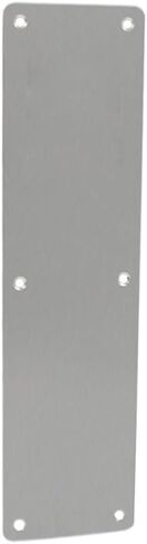 Stainless Steel Push-Pull Door Handle with Wide Base Plate for Wooden Sliding or Store Doors, 11.8 x 3.15 Inch Smooth Corner Design(with Handle) in Kuwait