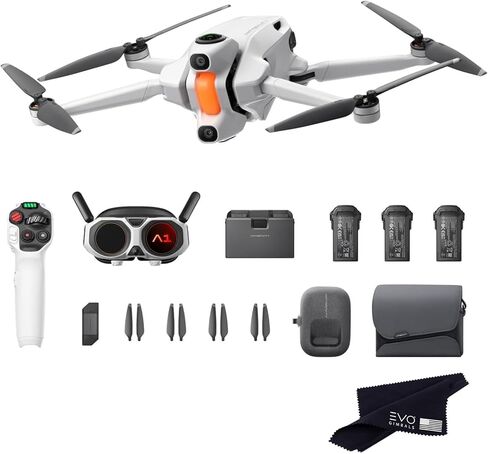 Antigravity A1 Infinity Bundle (3 High-Capacity Batteries) With 1TB Card- 8K 360 Drone for Immersive Flight, Point-to-Fly Motion Control, Obstacle Avoidance, Deep Track, Auto Return, 10km Transmission, Auto Edit in Saudi Arabia