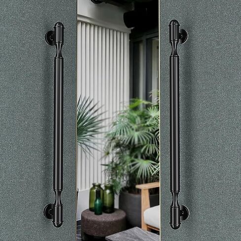 Modern Door Handle Hardware, Heavy-Duty Commercial Stainless Steel Push Pull Door Handle/Barn Door Pull Handles/Glass Pulls/Rose Gold/100Cm/39.4In,Bronze-150Cm/59.1In in Kuwait