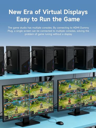 Hagibis 4K DP Dummy Plug DisplayPort EDID Emulator Plug Headless Ghost Display محول محاكي العرض الظاهري 4K@17 هرتز 2K@30 هرتز 1080P@60 هرتز للكمبيوتر الشخصي VR سماعات الرأس (AH20) in Kuwait