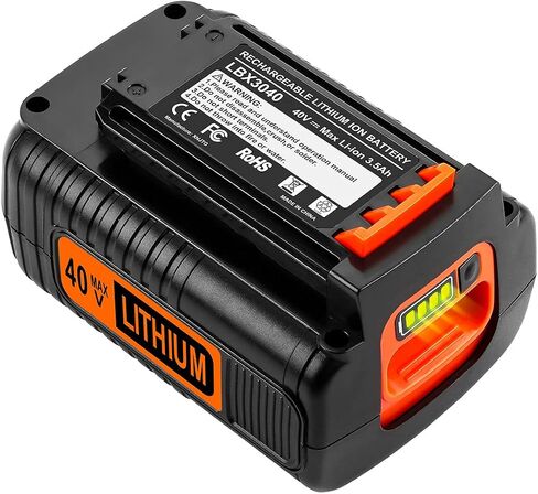 energup 2Pack 40 Volt 3.5Ah Lithium Replacement Battery for Black and Decker 40V Battery LBX2040 LBXR36 LBXR2036 LST540 LCS1240, Compatible with 36V/40V MAX Black and Decker Power Tools in Saudi Arabia