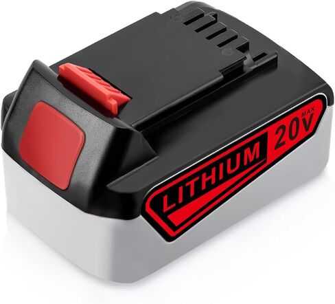 FirstPower 6.0Ah Replace for Black and Decker 20V Lithium Battery | 1Pack, Compatible with Black Decker 20V Battery LBXR20, LBX20, LBXR20B-2, LB2X4020, LB2X4020-OPE, Fit for LST300, LST220 in Kuwait