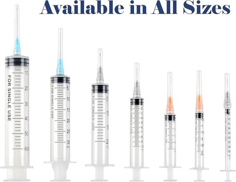 1ml Luer Lock Tip Disposable Syringe with Needle Gauge Size 30G 13MM (0.5 inch), Individually Sealed, Hygienic and Blister Wrapped - (Pack of 30) in Kuwait