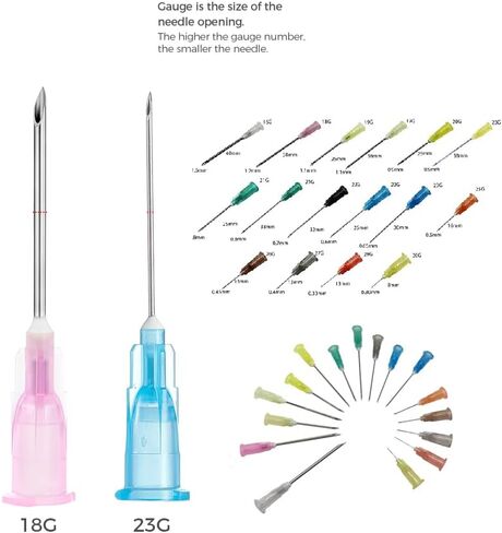 1ml Luer Lock Tip Disposable Syringe with Needle Gauge Size 30G 13MM (0.5 inch), Individually Sealed, Hygienic and Blister Wrapped - (Pack of 30) in Kuwait