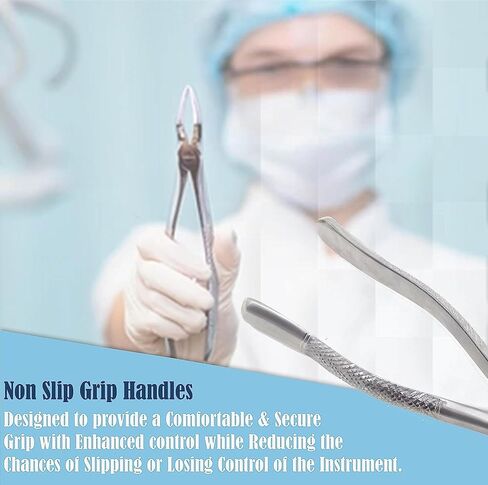 A2Z Scilab ملقط استخلاص الأسنان الألماني المسنن #32 ملقط استخلاص عالمي أدوات طب الأسنان - للشرفات العلوية والثنائيات والأضراس والجذور. - مصنوع من الفولاذ المقاوم للصدأ الفاخر in Kuwait
