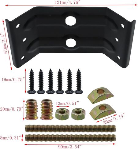 4pcs Table Leg Corner Brackets Metal Surface Mount Corner Braces Black Furniture Support for Table Aprons Desk Leg Shelf Frame in Kuwait