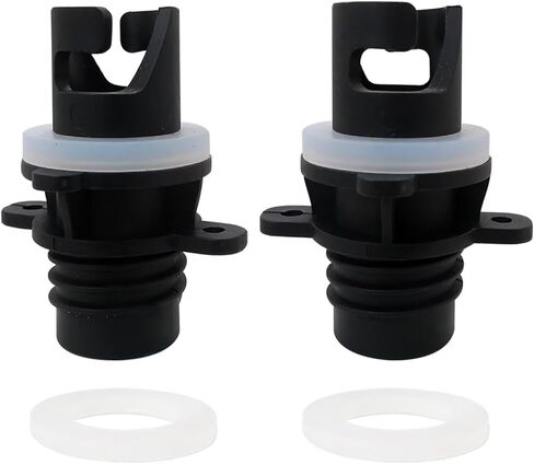 2024 NEW 2Pcs Electric Pump for Halkey-Roberts (HR) Valve Adapter for Electric Paddle Board Pump, Sup Pump Adaptor with 3 Gaskets in Kuwait