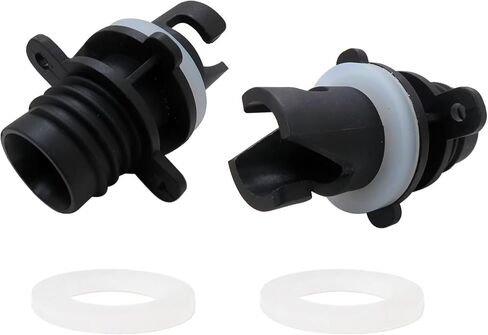 2024 NEW 2Pcs Electric Pump for Halkey-Roberts (HR) Valve Adapter for Electric Paddle Board Pump, Sup Pump Adaptor with 3 Gaskets in Kuwait