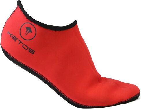 ScubaMax Ketos Low Cut 3mm Premium Neoprene Socks - Red, Size: Small in Kuwait