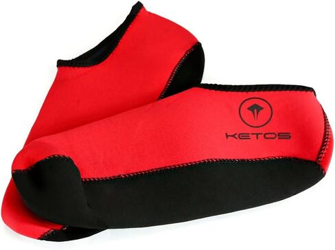 ScubaMax Ketos Low Cut 3mm Premium Neoprene Socks - Red, Size: Small in Kuwait