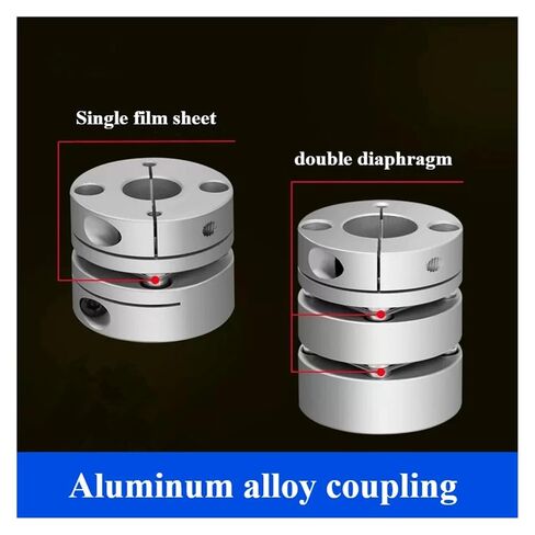 1pcs CSCA-D44x35 Stepper Screw Servo Motor Connection Single/Double Diaphragm Aluminum Alloy Coupling 44mm*35mm Diameter: 8~22mm(12.7mm to 19mm) in Kuwait