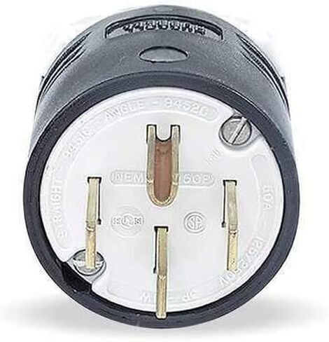 4 Wire Industrial Straight Blade Plug - Wiring DEVICE-HBL9451C in Saudi Arabia
