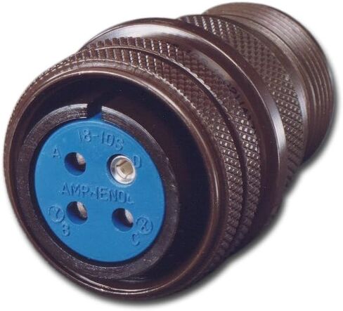 97-3106A-24-28P Circular Connector Pin Threaded Coupling Solder Termination Straight Plug Solid Backshell 24-28 Insert Arrangement 24 Shell Size Contacts in Saudi Arabia