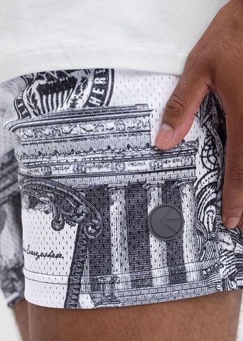 Ethika Men's Basketball Short, Athletic Performance Short for the Court and the Streets - Dead Dollars 5in in Kuwait