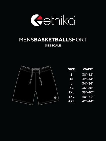 Ethika Men's Basketball Short, Athletic Performance Short for the Court and the Streets - Dead Dollars 5in in Kuwait