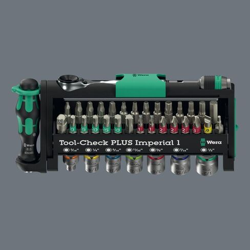 مجموعة أدوات Wera 5049060001-39 قطعة، 19 سم، مادة مزيج، نظام محرك 1/4، لمسة نهائية مصقولة، لمثبتات فيليبس/توركس/مشقوقة/سداسية in Kuwait