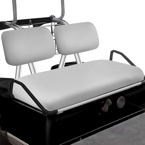 أغطية المقاعد الأمامية لعربة الجولف تناسب Yamaha G22 G19 G16 G14 G11 G9 G8 G2، Club Car DS Pre-2000 وسادة مقعد عادية لما بعد البيع، غطاء مقعد شبكي من البوليستر قابل للتنفس، سريع الجفاف ومتين، رمادي in Kuwait