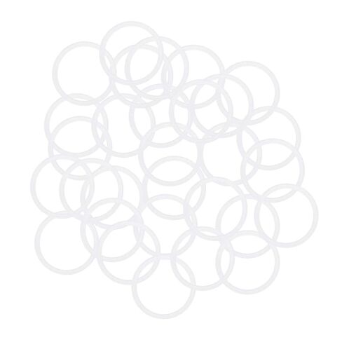 Silicone O-Rings, 18mm OD 15mm ID 1.5mm Width VMQ Seal Gasket for Compressor Valves Pipe Repair, White, Pack of 30 in Kuwait