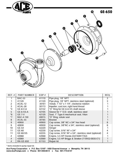 ختم الجسم فيتون O-Ring لـ BAC-12-150 Volute - BAC-4-150 (40015) in Kuwait