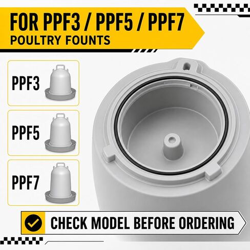 PPF310KIT استبدال حشية دائرية، 4 عبوات من الأختام المطاطية لميلر ليتل جاينت PPF3 PPF5 PPF7 نوافير الدواجن البلاستيكية، حلقات ختم سقي الدجاج، يستبدل 466164، الغطاء غير متضمن in Kuwait