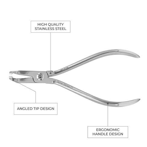 Stellmacher Angulated Bracket Remover Plier – Orthodontic Dental Instrument with Precision Angled Tip for Controlled Bracket Debonding – Ergonomic Non-Slip Grip Stainless Steel Tool (14 cm) in Kuwait