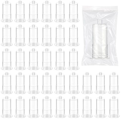 100 Pack Disposable Transparent Connector, Universal Fit | Multi Sample for Single Use, Individually Wrapped in Kuwait