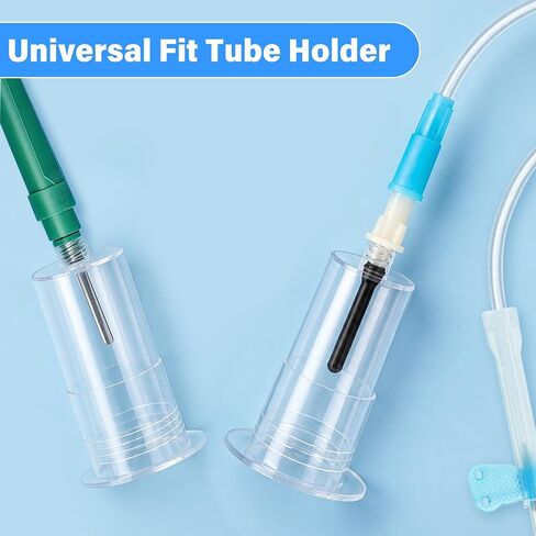 100 Pack Disposable Transparent Connector, Universal Fit | Multi Sample for Single Use, Individually Wrapped in Kuwait