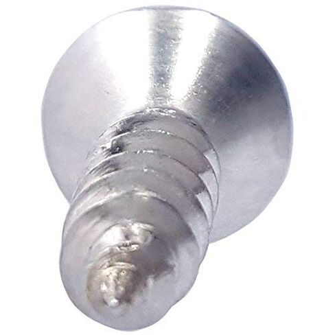#8 x 1/2" Flat Head Wood Screws, Phillips Drive, Type 316 Marine Grade Stainless Steel, Full Thread, Bright Finish, Quantity 50 By Fastenere in Kuwait