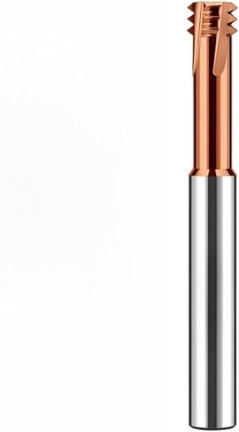 CNC Machine Solid Carbide cemented carbide Long Shank 100L Three Row Thread Milling Cutter M2 M3 M4 M5 M6 M8 M10 M12 M14(M8X1.25XD6X100L,For Aluminum) in Kuwait
