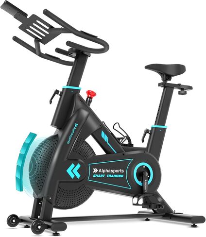 Magnetic Exercise Bike for Home, Heavy-Duty Stationary Bikes with APP Compatible, Quiet Indoor Bicycle for 350LBS Weight Capacity with Comfortable Seat Cushion & Silent Belt Drive in Kuwait