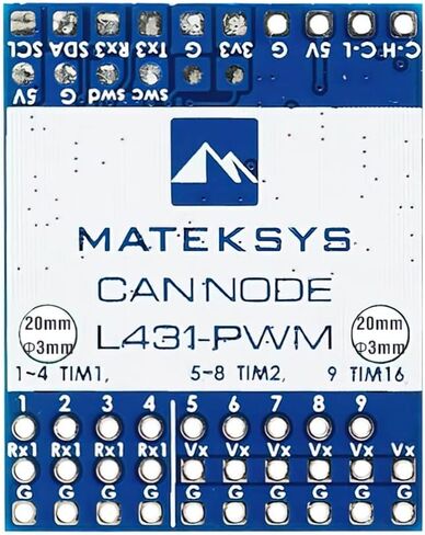 MATEKSYSSYS AP Periph DroneCAN إلى محول PWM - CAN-L4-PWM - 0.5 in Kuwait