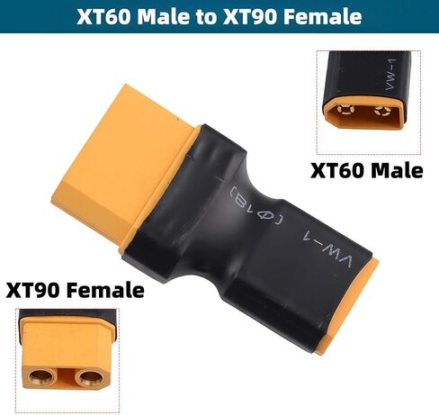 ذكر XT60 إلى أنثى XT90 محول القابس موصل 3 قطعة ل RC FPV الطائرة بدون طيار سيارة يبو ni-mh شاحن بطارية RC سيارة شاحنة in Kuwait