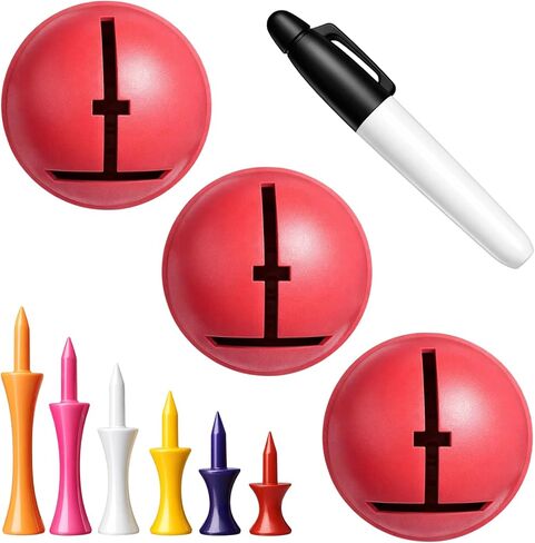Impact Ball Liner, Golf Ball Liner and Eyeline Golf Ball Marker, Golf Ball Alignment Marking Tool for Accurate Putting in Kuwait