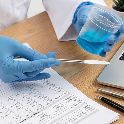 5 قطع ملعقة مكياج، ملعقة مختبر 6 بوصات ملاعق كريم أساس مزدوجة الأطراف | ملاعق ستانلس ستيل، لخلط مستحضرات التجميل ومختبرات المطبخ in Kuwait