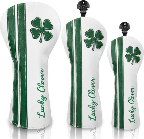 أغطية رأس الجولف Lucky Clover - غطاء رأس جلدي للسائق Live Lucky Fairway Wood غطاء رأس هجين in Kuwait