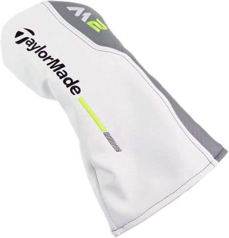 غطاء رأس للسائق من الجلد باللون الأبيض/الرمادي/الأخضر الليموني الجديد لعام 2017 من TaylorMade M2 in Kuwait