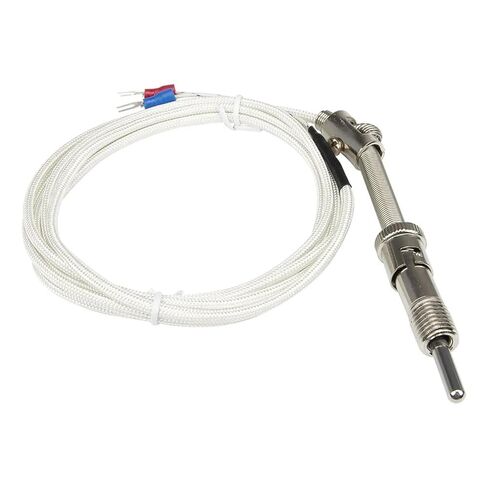 FTARS01 K E Type 2m fibreglass Braided Cabel M12 Pressure Spring 32mm Sleeve Length thermocouple Temperature Sensor WRNT WRET | E M12x1.5 in Saudi Arabia