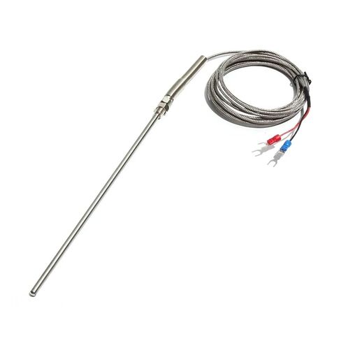 5mm Dia 50~200mm Probe Type K-Type Thermocouple with Temperature Sensing Cable Probe Temperature Sensor Shielded Wire | Cable L 2m,5x50mm (DxL) in Saudi Arabia