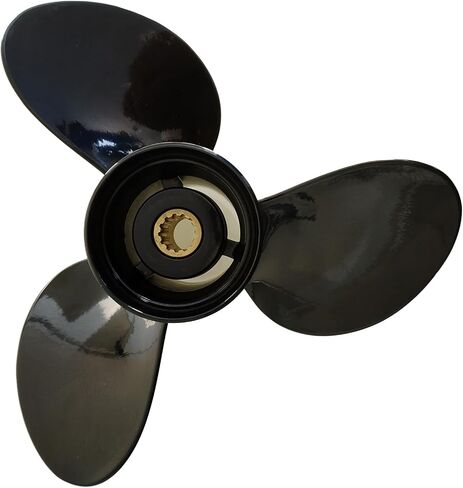 Max Motosports 12 1/4x15 الألومنيوم قارب خارجي المروحة الدعامة صالح ل Evinrude 40-75hp 13 Spline 763897 in Kuwait