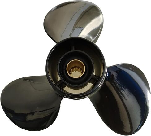 Max Motosports 12 1/4x15 الألومنيوم قارب خارجي المروحة الدعامة صالح ل Evinrude 40-75hp 13 Spline 763897 in Kuwait