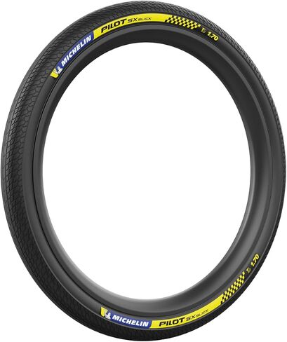 Michelin Pilot SX 20x1.70 Tubeless-Ready Folding Road Bike Tire – Slick, High-Performance, Cornering Grip for Hard-Packed and Dusty Terrain | bike-tires in Kuwait