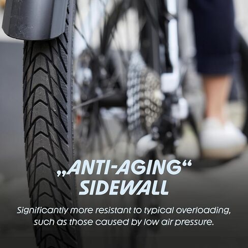 إطار دراجة Schwalbe Marathon مقاس 26 بوصة – 26 × 1 3/8 – 37-590 – إطار مسطح أقل للدراجات – SmartGuard in Kuwait