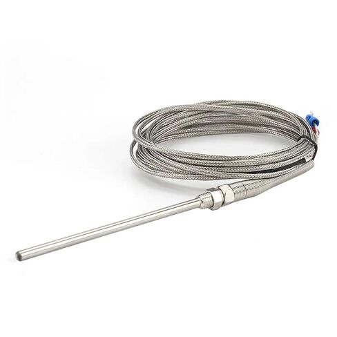 1M 2M Temperature Sensor K Type Stainless Steel 0-400℃ Diameter 5mm Thread M8 50mm/100mm/150mm/200mm Thermocouple in Saudi Arabia