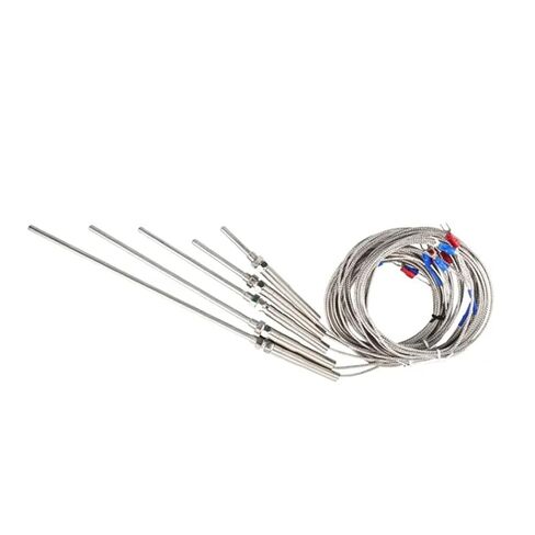 1M 2M Temperature Sensor K Type Stainless Steel 0-400℃ Diameter 5mm Thread M8 50mm/100mm/150mm/200mm Thermocouple in Saudi Arabia
