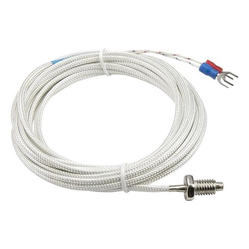 FTARB01 K E Type M6 M8 Bolt Head 5m fibreglass Braided Cabel Screw thermocouple Temperature Sensor WRNT WRET | E M8 thread in Saudi Arabia