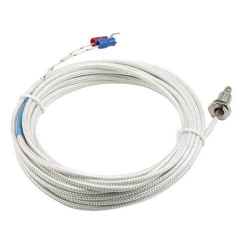 FTARB01 K E Type M6 M8 Bolt Head 5m fibreglass Braided Cabel Screw thermocouple Temperature Sensor WRNT WRET | E M8 thread in Saudi Arabia