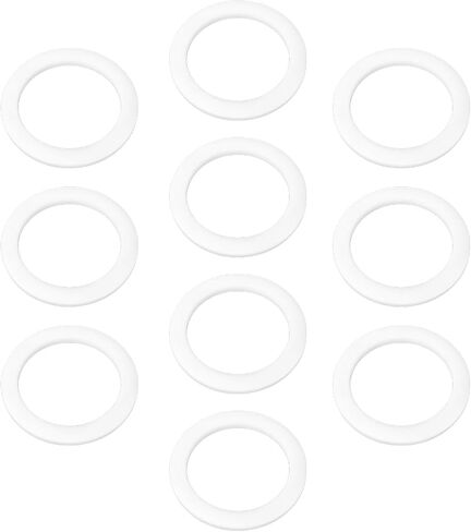 SING F LTD 10 قطع PTFE غسالات مسطحة AN-8 (8AN) PTFE غسالة 19.5 مم ID 25.4 مم OD 1.5 مم حشوات شفة دائرية سميكة لآلات السيارات والإلكترونيات الكهربائية in Kuwait